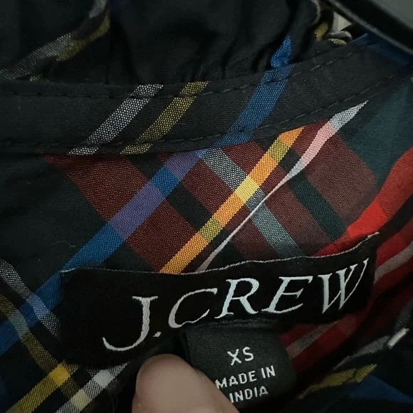 J. Crew Plaid Set Women's Kids Plaid Dress and Women's Top Matching - Picture 3 of 12